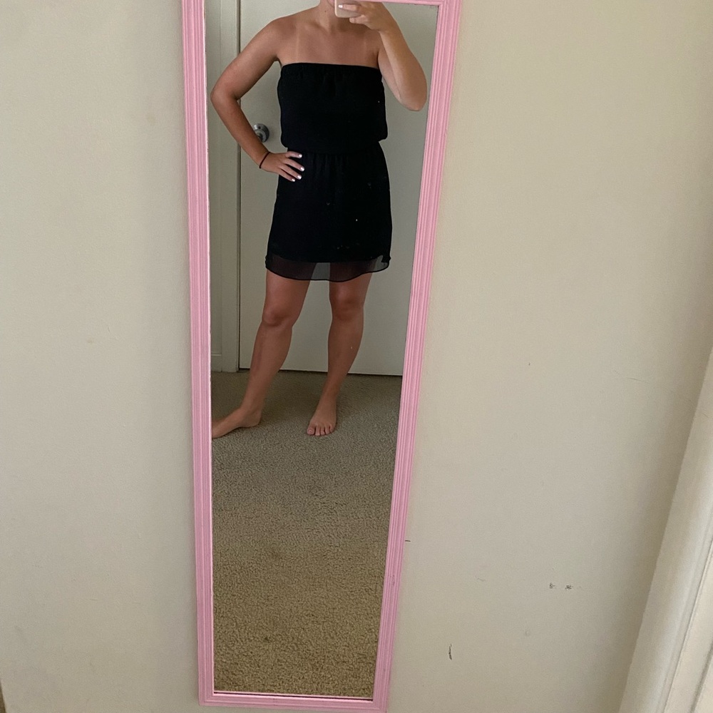 Little black strapless dress, Small